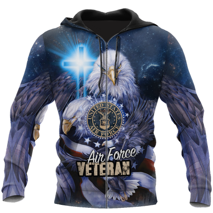 Air Force Veteran 3D All Over Printed Shirts For Men and Women