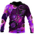 Aboriginal Naidoc Week 2021 Purple Turtle Lizard Sun 3D print shirts