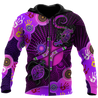 Aboriginal Naidoc Week 2021 Purple Turtle Lizard Sun 3D print shirts