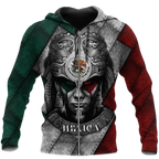 Aztec Warrior Mexico 3D All Over Printed Unisex Hoodies