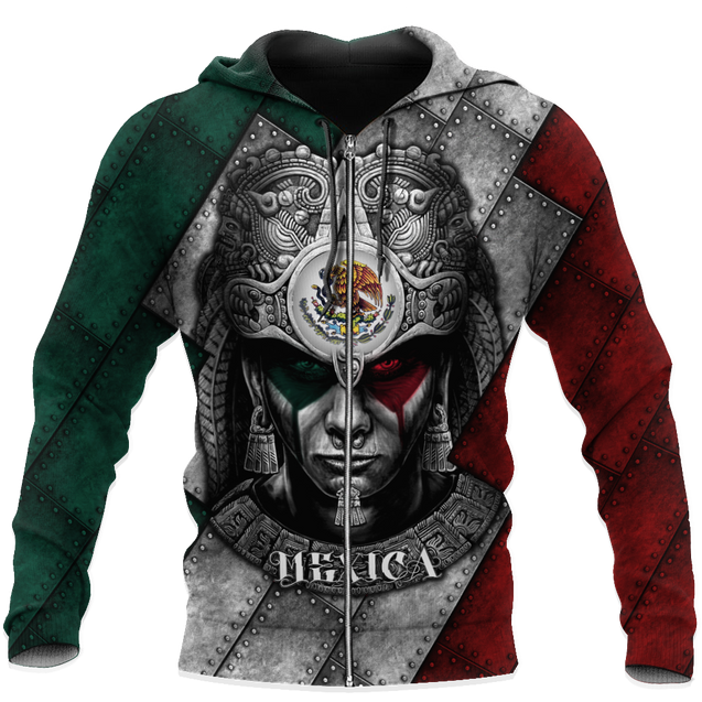 Aztec Warrior Mexico 3D All Over Printed Unisex Hoodies