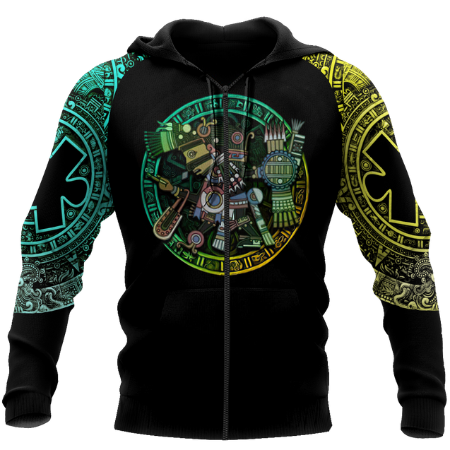 Gods of Mesoamerica - Tezcatlipoca Aztec Mexican 3D All Over Printed Unisex Shirts