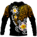 Amazing Polynesian Turtle Tattoo Personalized Unisex Deluxe Hoodie ML