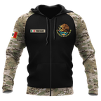 Mexico Coat Of Arms no02 Personalized Name 3D Unisex Hoodie