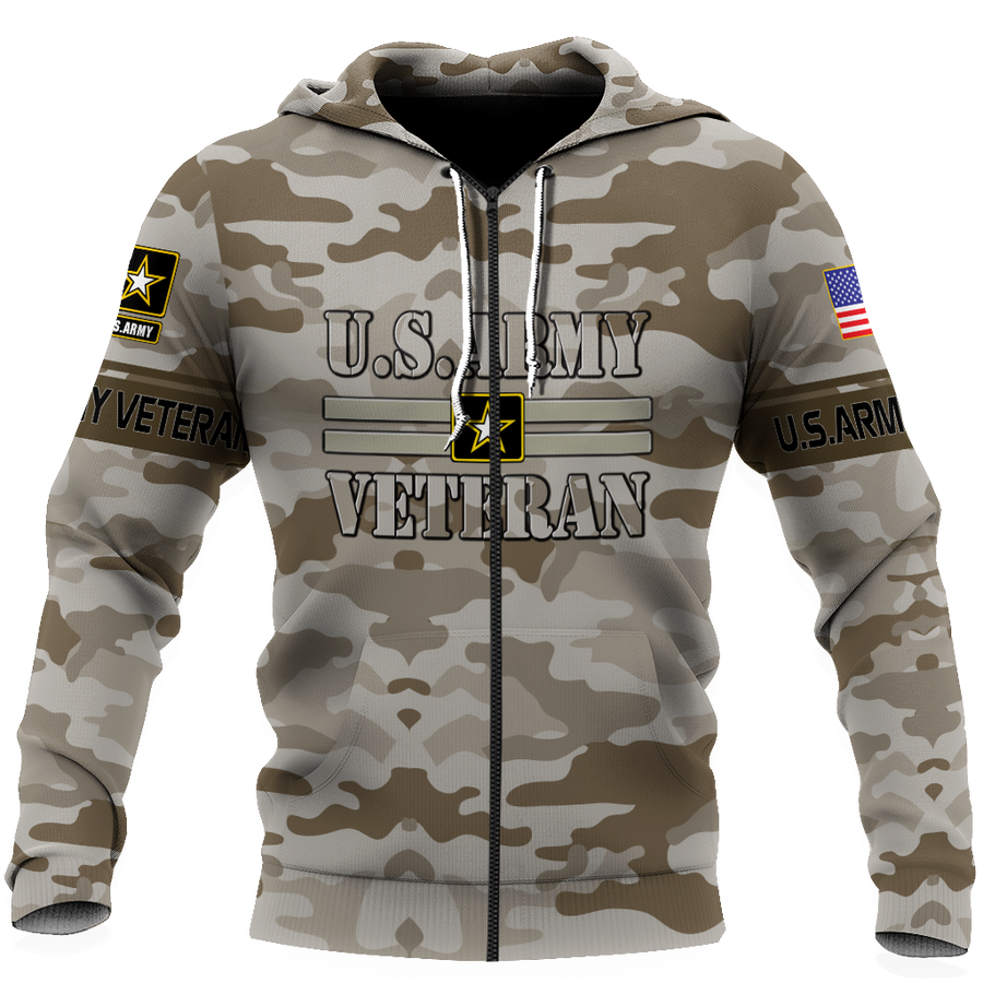 US Army Veteran 3D All Over Printed Shirts PD07122001