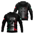 Mexico Skull 3D All Over Printed Unisex Hoodie