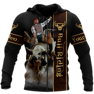 Personalized Name Bull Riding 3D All Over Printed Unisex Shirts Bull Rider Ver 5