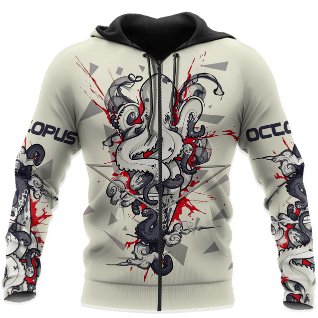 Premium Unisex Hoodie Octopus Vector Design ML