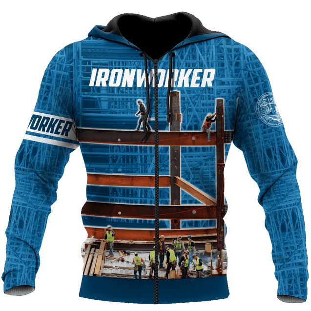 Premium 3D Printed Unisex Navy Ironworker Shirt MEI