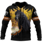 Black Horse 3D All Over Printed Shirts PD19022102