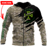 Custom Name - Irish Veterans 3D Hoodie Shirt For Men And Women