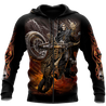 Fire Biker Skull Hoodie For Men And Women TNA13032108