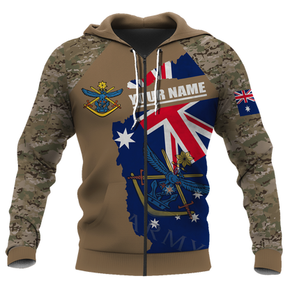 Custom name Australia Army Brothers in arms AU Veteran 3D print shirts