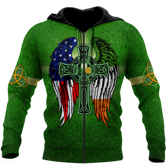 American By Birth - Irish By The Grace Of God 3D All Over Printed Unisex Shirts DQB02012101