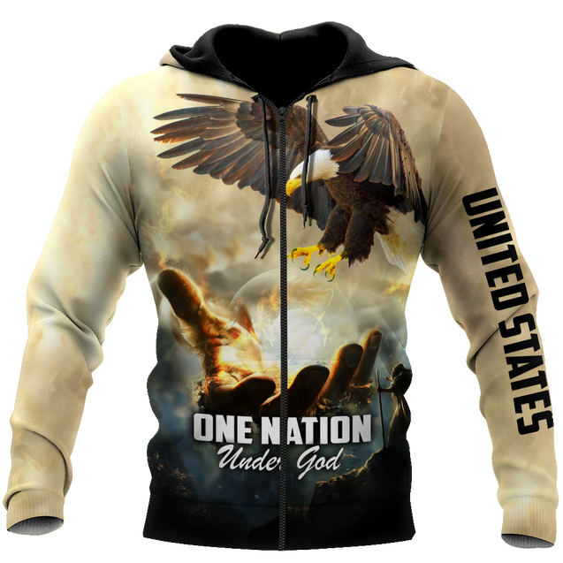 One Nation Under God  3D All Over Printed Unisex Shirts