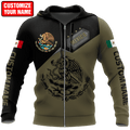 Personalized Name Mexican 3D All Over Printed Hoodie