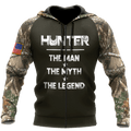 Hunter The Man The Myth The Legend 3D All Over Printed Unisex Shirts