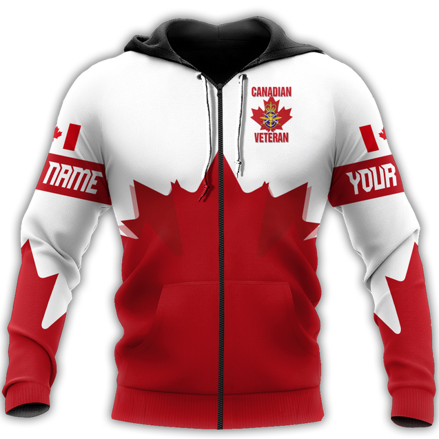 Personalized Name XT Canadian Veteran Pullover 3D All Over Printed Shirts NTN04032103