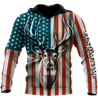 US Deer Persionalized Name 3D All Over Printed Shirts MH21052101