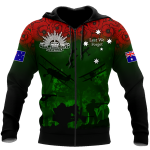 Premium Unisex Hoodie Remember Anzac Day ML PD25022102