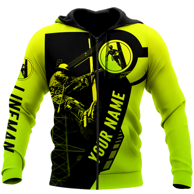 Electrician And Lineman Personalized Safety 3D All Over Printed Premium Unisex Hoodie ML MH26022103