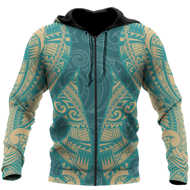 New Zealand Maori Tattoo 3D All Over Printed Unisex Shirts