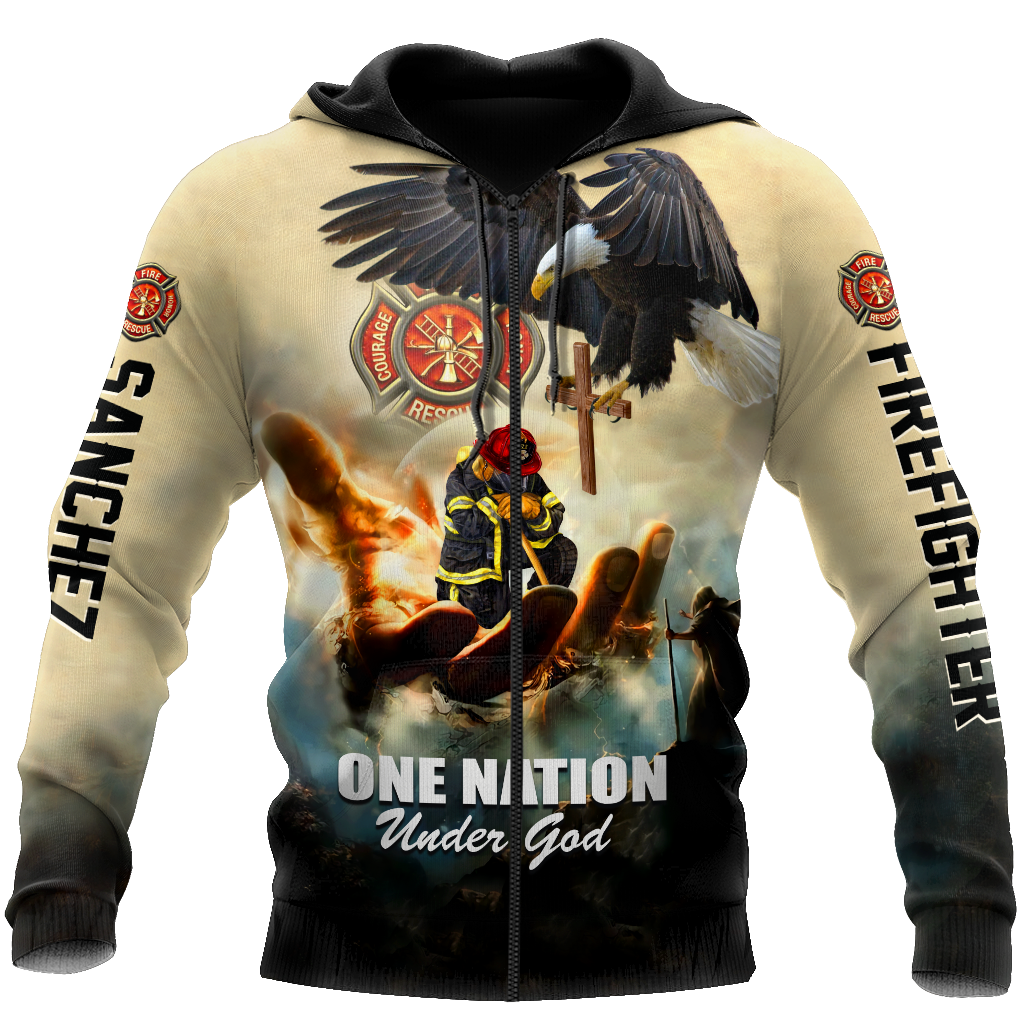 Customize Name Firefighter Hoodie Shirts For Men And Women TNA09032101