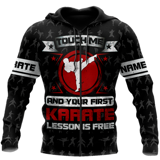 Customize Name Don't Touch Me Karate Hoodie For Men And Women TNA13032101