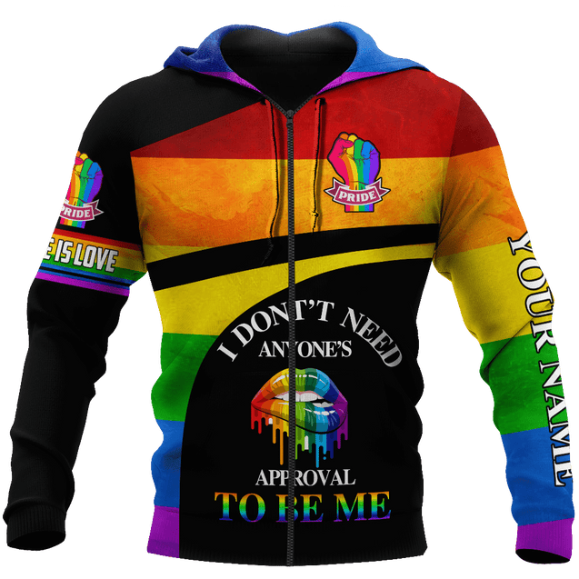 Customize Name LGBT Pride Hoodie For Men And Women DA13052104