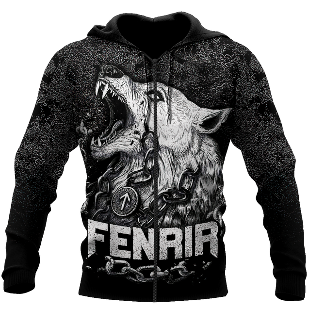 Premium Fenrir Wolf 3D All Over Printed Unisex Shirts