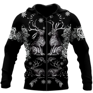 Premium Jackalope 3D All Over Printed Unisex Shirts