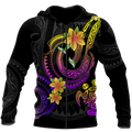 Amazing Polynesian Frangipani Flower Unisex Deluxe Hoodie ML