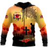 Premium Anzac Day Lest We Forget Poppy 3D Printed Unisex Shirts TN