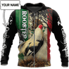 Personalized Name Rooster Mexico 3D All Over Printed Hoodie