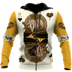 Yellow Alpha King Heart Lion  3D All Over Printed Unisex Shirts