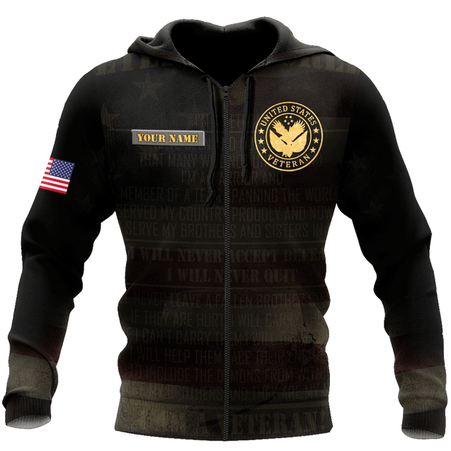 Custom Name US Army 3D All Over Printed Unisex Shirts