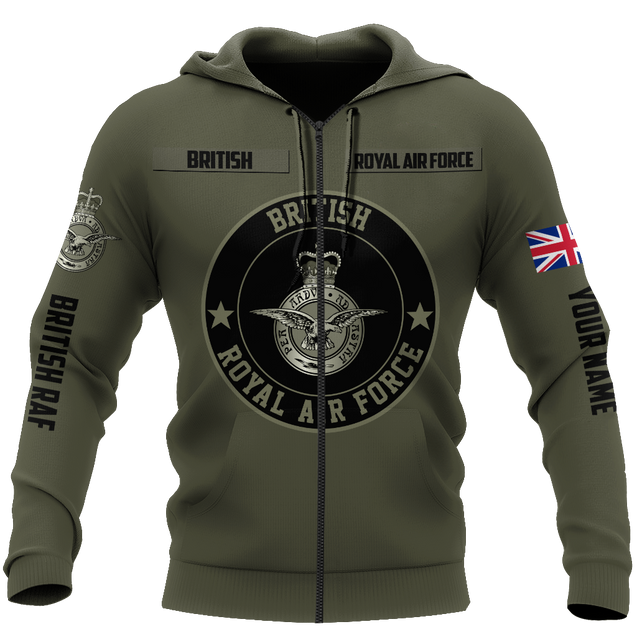 Custom Name XT British Royal Air Force 3D Printed Shirts DA16042104