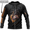 Rottweiler 3D hoodie shirt for men and women custom name