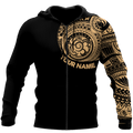 Amazing Polynesian Traditional Tattoo Personalized Unisex Deluxe Hoodie ML