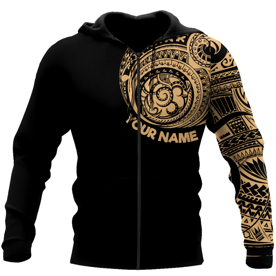 Amazing Polynesian Traditional Tattoo Personalized Unisex Deluxe Hoodie ML