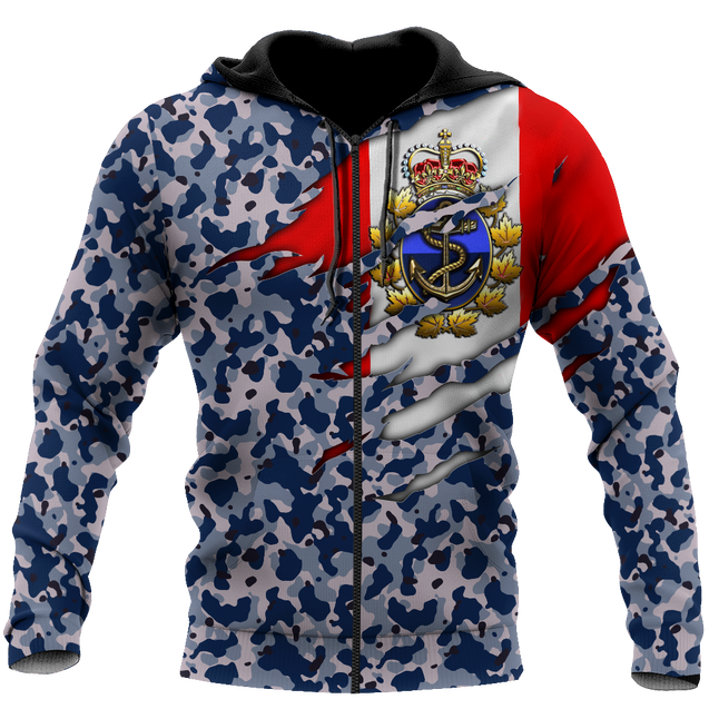 Canadian Navy Veteran 3D All Over Printed Shirts PD10032103