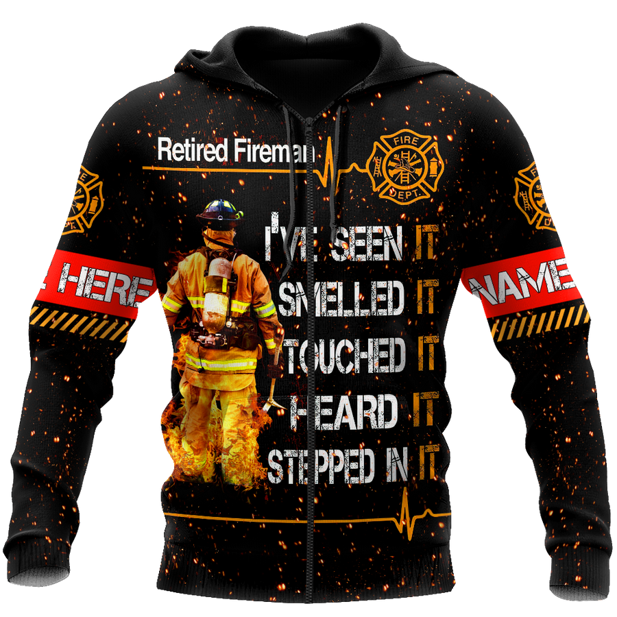 Customize Name Retired Firefighter Hoodie For Men And Women TNA19032102