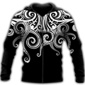 Premium Unisex Hoodie Polynesian Octopus Tattoo ML