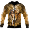 Failth Over Fear Lion Jesus 3D All Over Printed Shirts TNA22032101