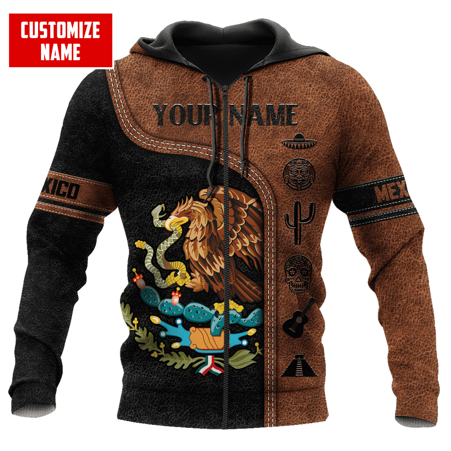 Personalized Name Mexico 3D All Over Printed Hoodie