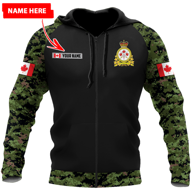 Personalized Name XT Canadian Army Pullover 3D All Over Printed Shirts PD15032103