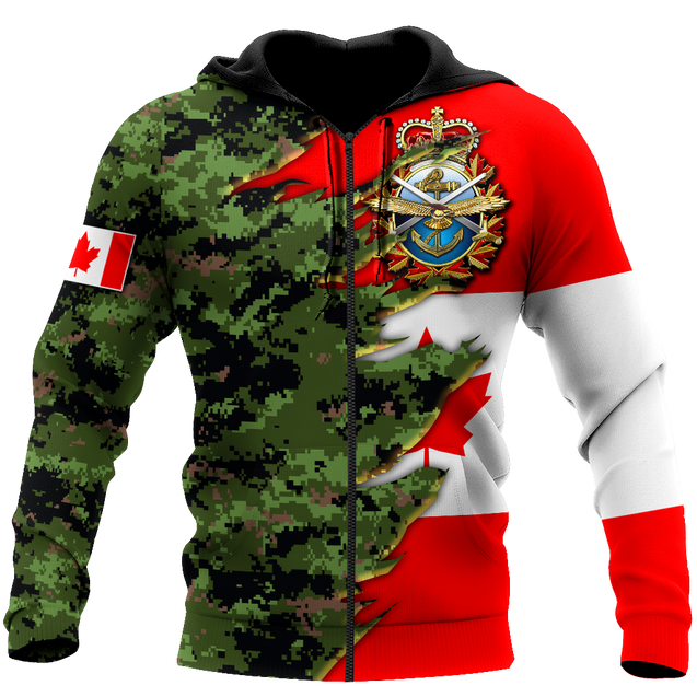 Canadian Armed Forces Veteran 3D All Over Printed Shirts MH13032103