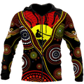 Australian Aboriginal Flag Didgeridoo 3D printed shirts