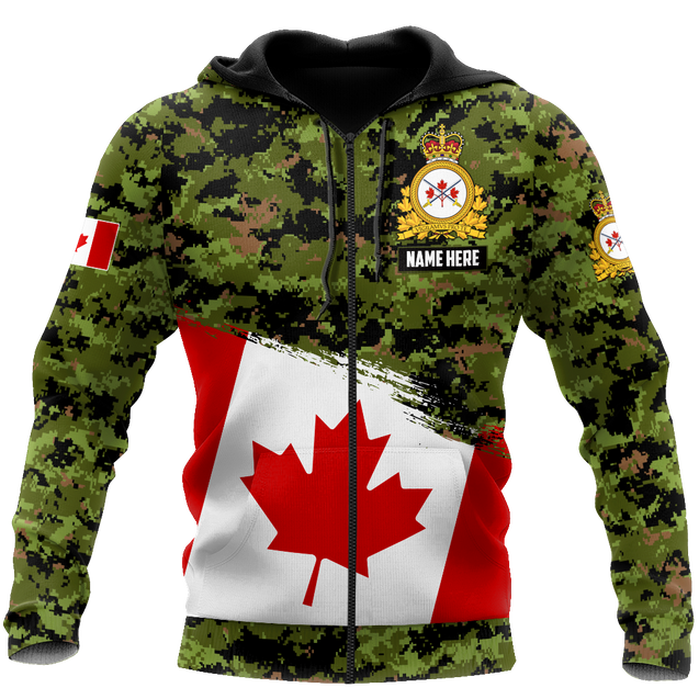 Personalized Name XT Canadian Army Pullover 3D All Over Printed Shirts TNA12032105