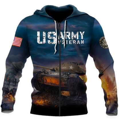 US Army Veteran 3D All Over Printed Shirts PD05012102